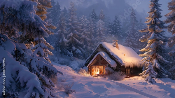 Obraz winter in the mountains