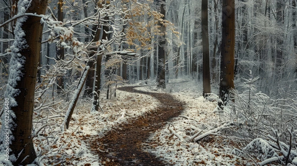 Obraz forest in winter