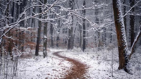 Obraz forest in winter