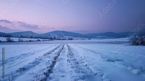 Obraz winter in the mountains