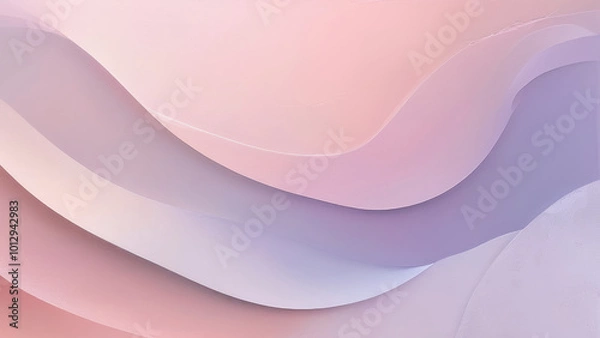Fototapeta Light Pink to Soft Lavender: A Smooth Pastel Gradient Background