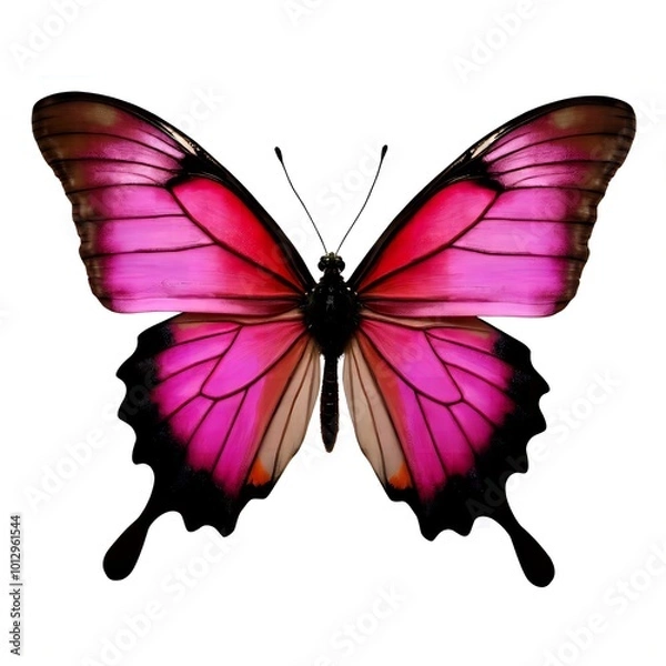 Fototapeta Vibrant butterfly wings an artistic representation of natures most beautiful insects