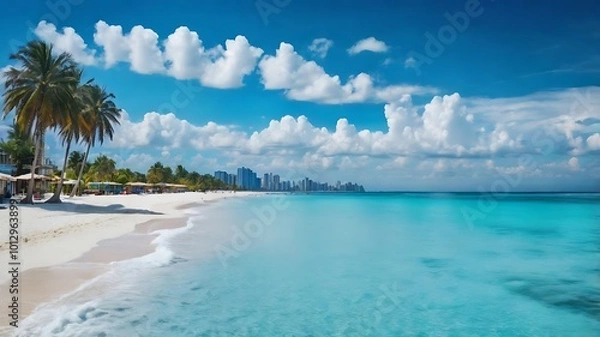 Obraz Beautiful ocean beach on Maldives