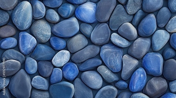 Fototapeta Blue Pebble Texture