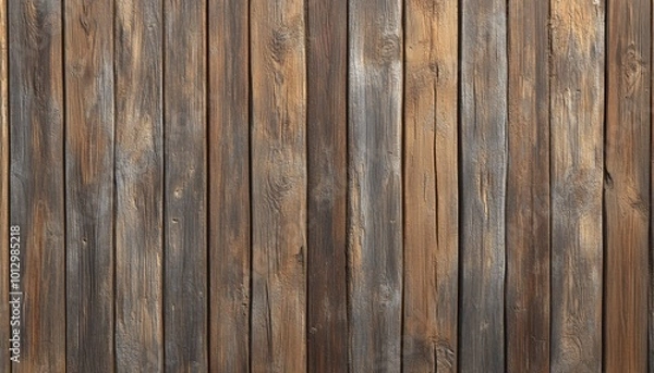 Fototapeta Weathered wooden planks, rustic background texture.