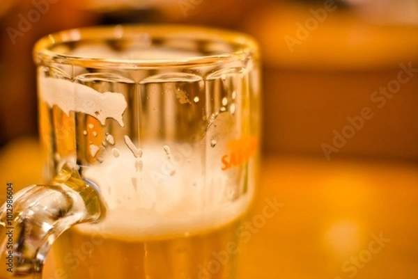 Obraz グラスに注いだビール