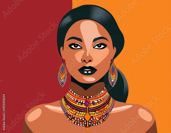 Obraz Hübsche moderne Frau