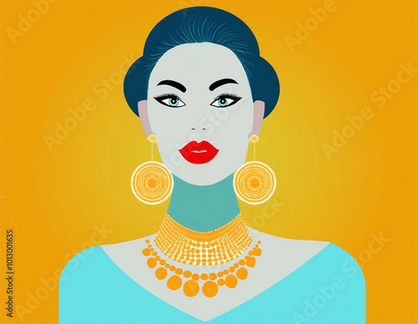 Obraz Hübsche moderne Frau