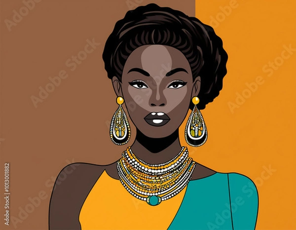 Obraz Hübsche moderne Frau