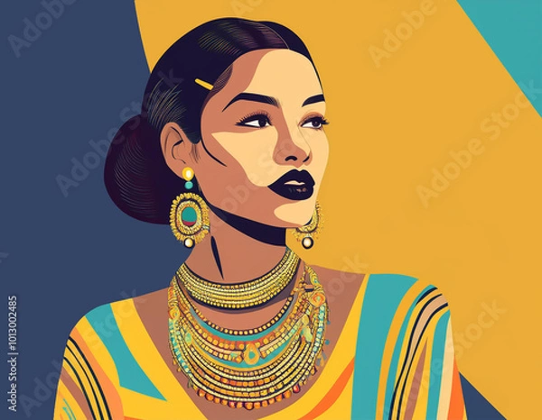 Obraz Hübsche moderne Frau