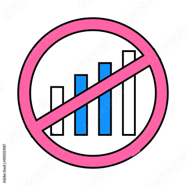 Fototapeta disconnection of mobile communication protest meeting line icon vector. disconnection of mobile communication protest meeting sign. isolated symbol illustration