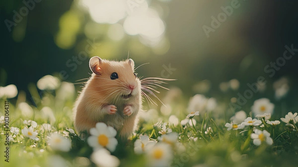 Obraz hamster on the grass