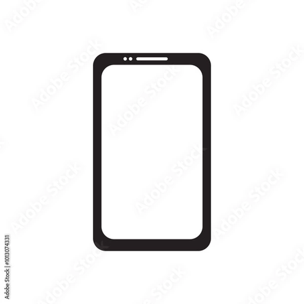 Fototapeta mobile phone icon logo vector template symbol