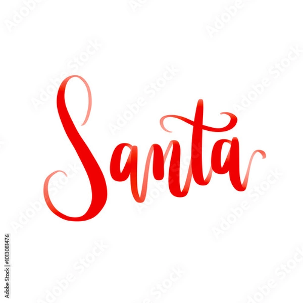 Obraz Santa text