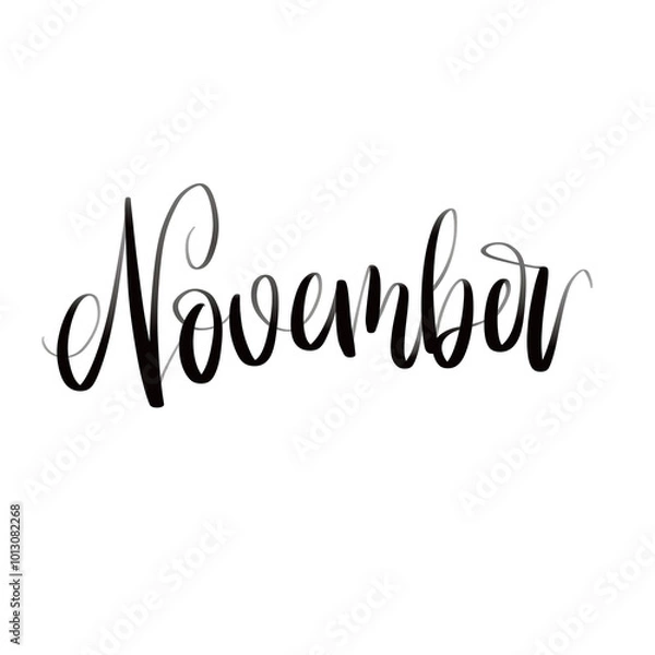 Fototapeta November text 