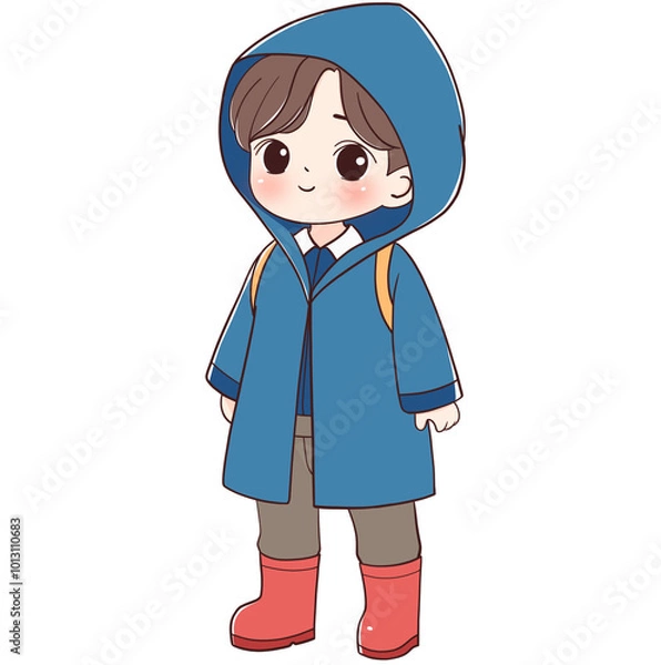 Obraz child in raincoat