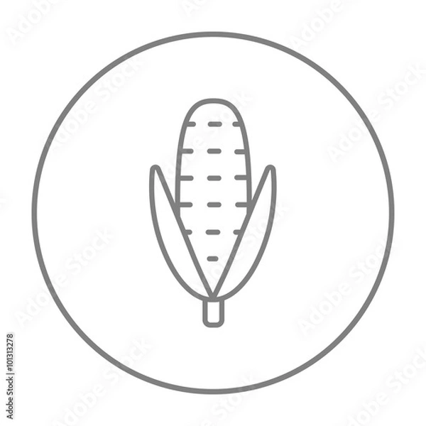 Fototapeta Corn line icon.