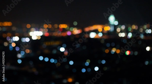 Fototapeta Bokeh building in Thailand