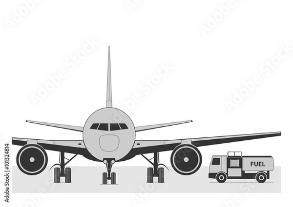 Obraz Fueling the plane.