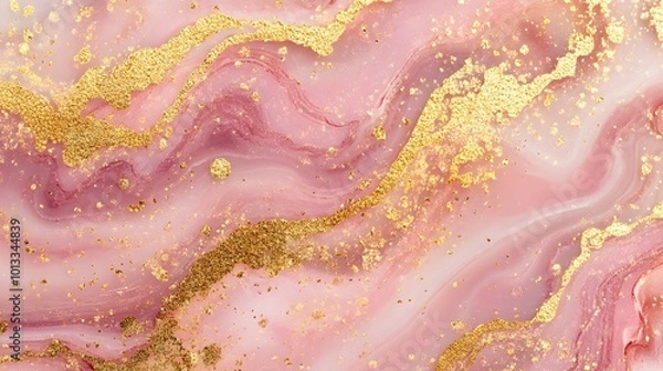 Obraz abstract pink and gold marble texture background