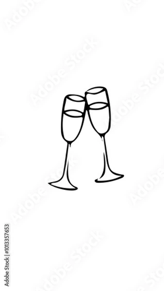 Fototapeta copan brindis vector 