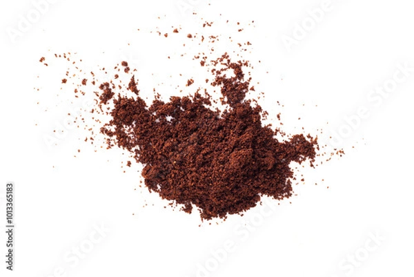 Obraz Isolated coffee powder.