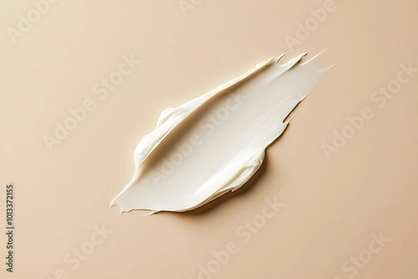 Fototapeta Liquid foundation isolated on white background