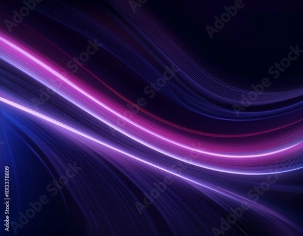 Obraz New Abstract flowing wave background
