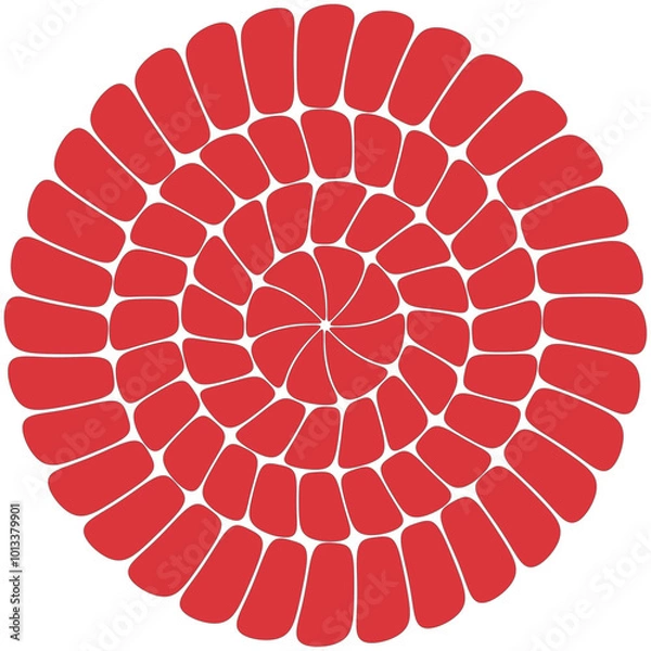 Fototapeta abstract red circle