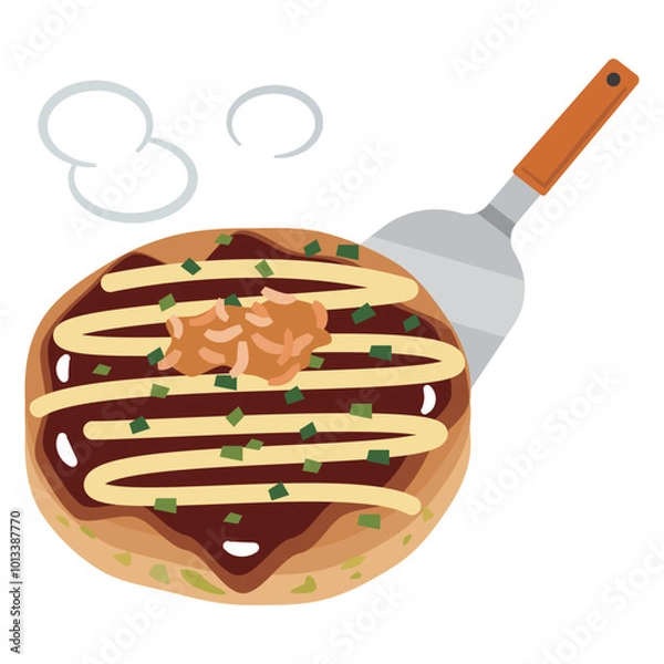 Obraz お好み焼きのイラスト