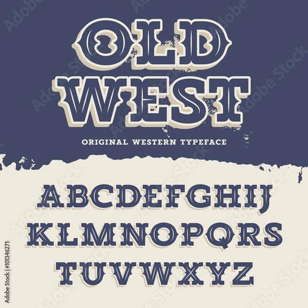 Obraz Old West Font