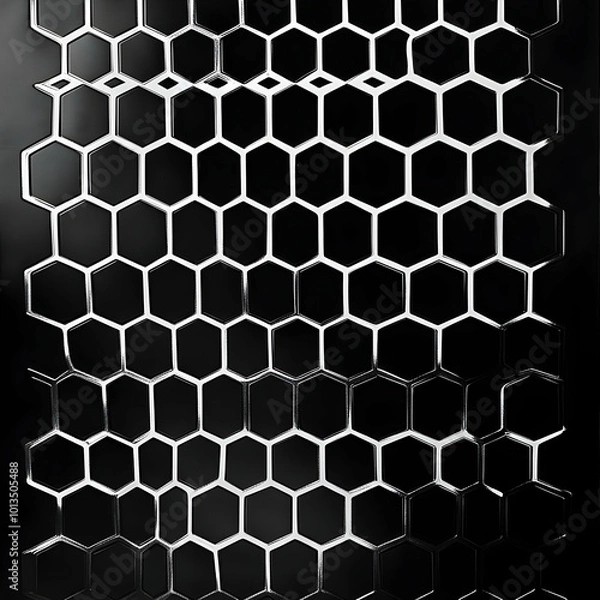 Fototapeta abstract background with hexagons