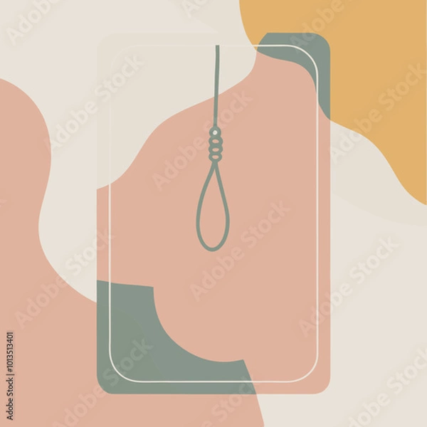 Fototapeta Reverse hanging human skeleton