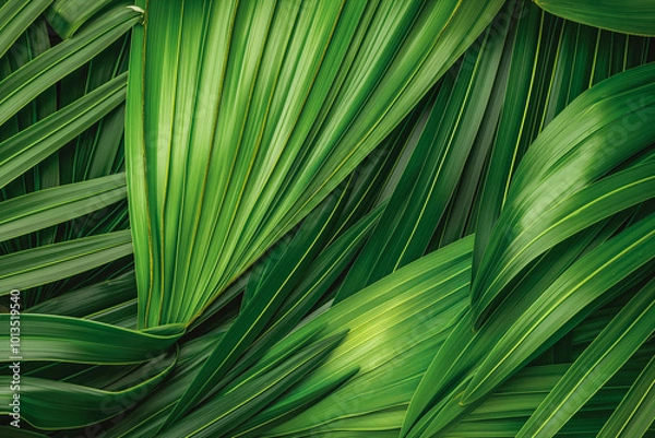 Fototapeta Tropical leaves texture,Abstract nature leaf green texture background,picture can used wallpaper desktop