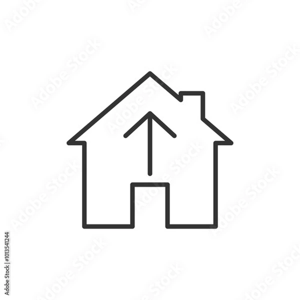 Fototapeta Home icon. Real estate symbol modern, simple, vector, icon for website design, mobile app, ui. Vector Illustration