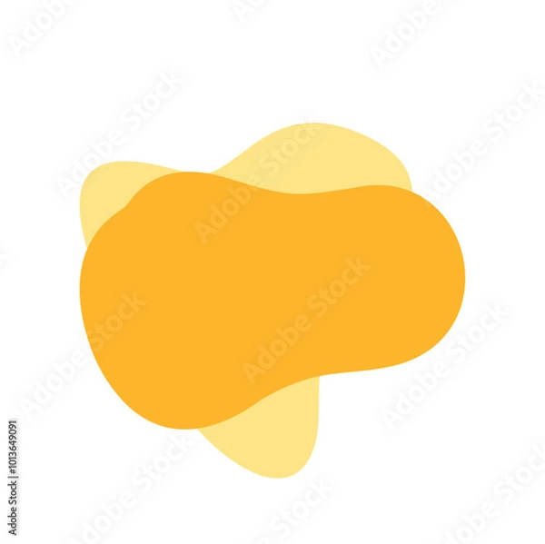 Obraz abstract shape yellow color vector