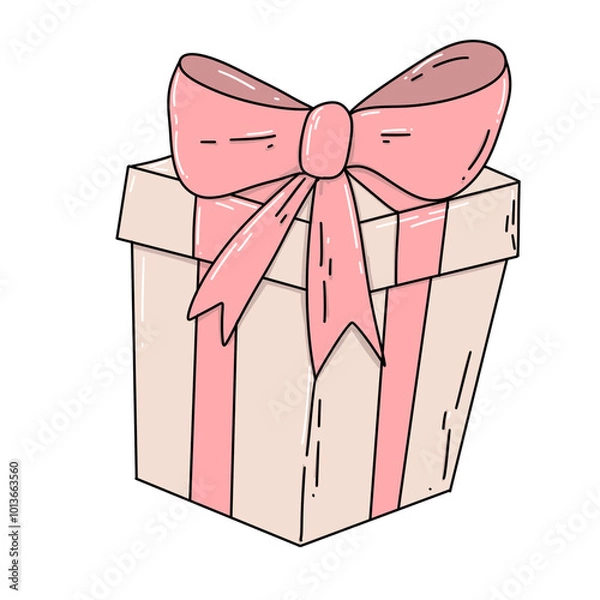 Obraz gift box with bow
