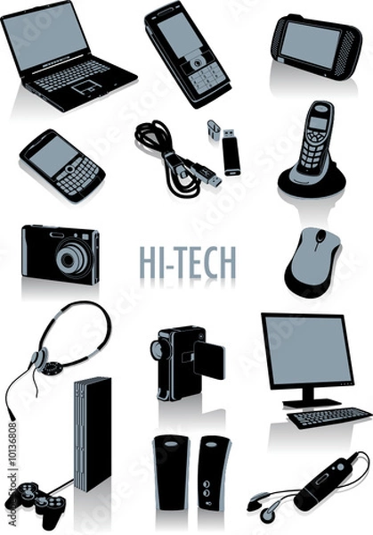 Obraz Hi-tech silhouettes