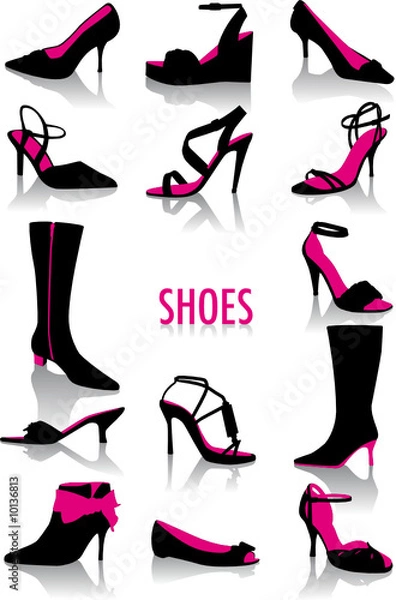 Obraz Shoes silhouettes