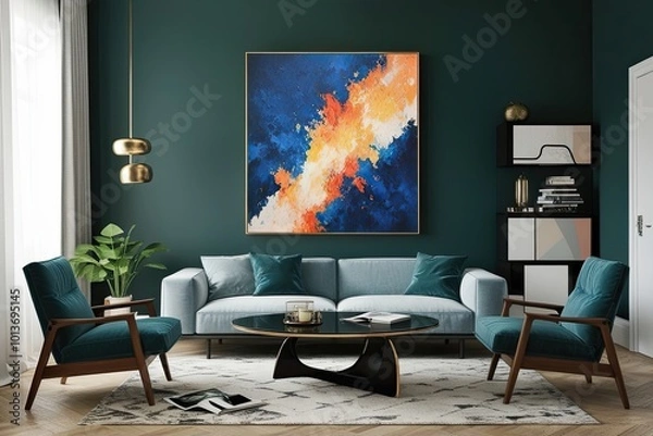 Fototapeta Vibrant Abstract Artwork for Contemporary Home D�cor