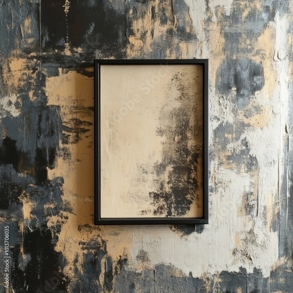 Fototapeta This striking abstract piece blends dark tones and dramatic textures, offering depth and mystery to any modern interior.