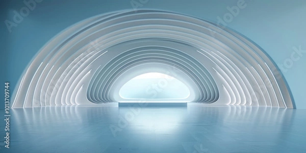 Obraz Minimalist modern architecture and spatial structure
