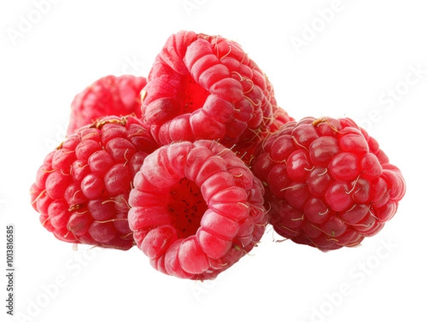 Fototapeta 饱满果肉树莓山莓果实特写镜头
