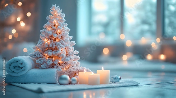 Obraz Simple Spa Christmas Tree Background