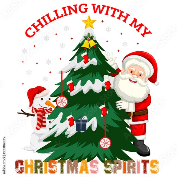 Obraz Chilling with My Christmas Spirits