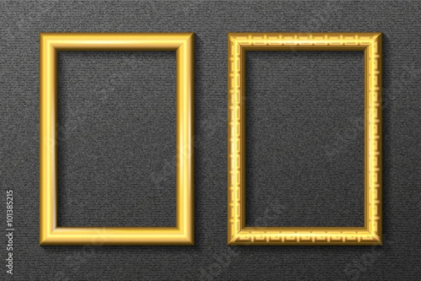 Obraz Gold frame for portrait set 2