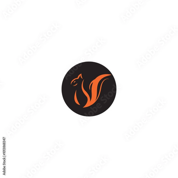 Fototapeta squirrel logo vector
