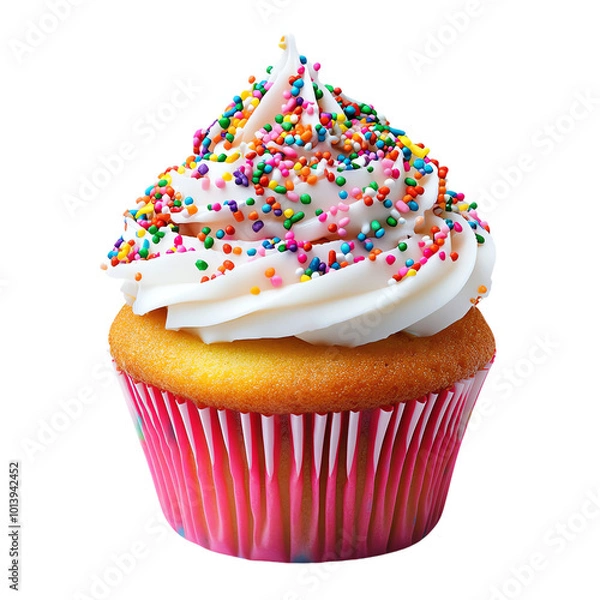 Fototapeta Cupcake, white isolate background