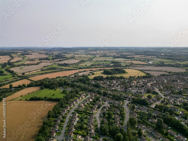 Obraz Aerial view of Alton fields Uk