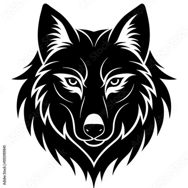 Obraz wolf head icon